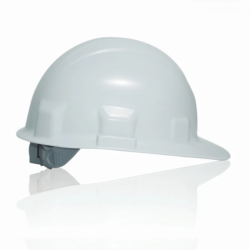 hard hat with face shield and earmuffs